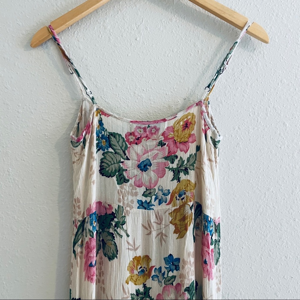 Auguste The Label Cream Floral Midi Dress with Pink & Green Bouquet - Picture 3 of 6
